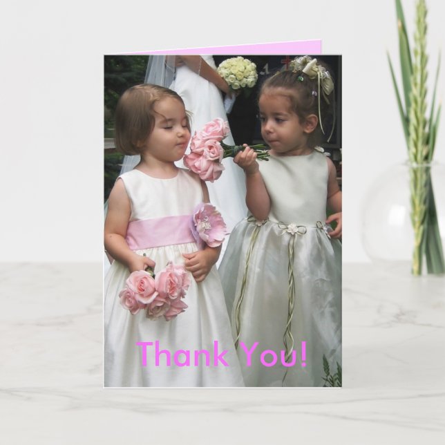 Remerciements Carte de mariage (Devant)