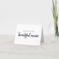 Carte de Mariage mariage DJ Choir Choir