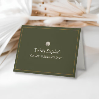 Remerciements Carte de mariage pour beau-père Palm Peacock