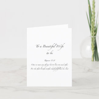 Remerciements Carte de Mariage pour Épouse