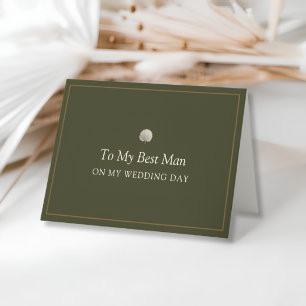 Remerciements Carte de mariage pour le témoin Peacock Palm