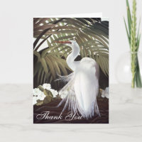 Carte de "Merci" de héron