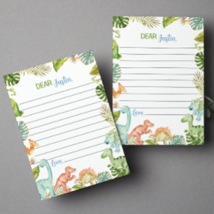 Remerciements Carte de message de la Capsule de temps Jungle Din