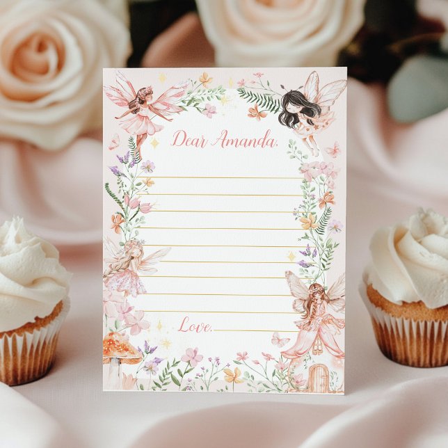 Remerciements Carte de message de note de la capsule Fairy Garde (Créateur téléchargé)