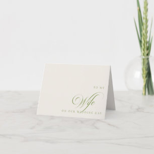Remerciements Carte de message pour ma femme le jour de notre ma