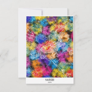 Remerciements Carte de Nairobi Kenya