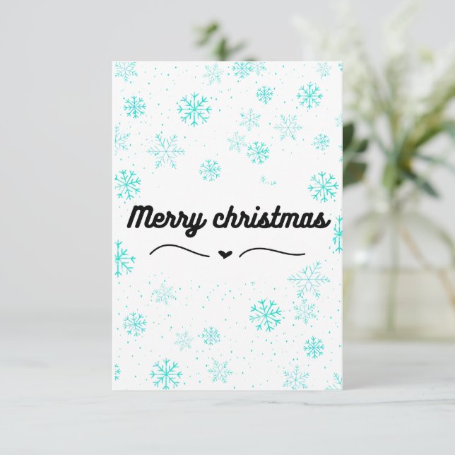 Remerciements carte de noël (Debout devant)