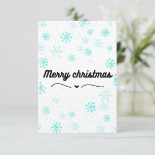 Remerciements carte de noël