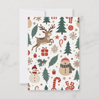 Remerciements Carte de Noël