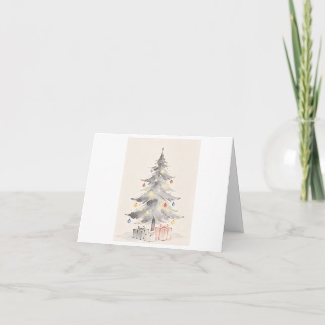 Remerciements Carte de Noël (Devant)