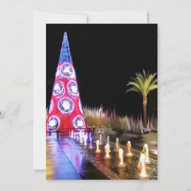 Remerciements Carte de Noël (Devant)