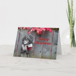Remerciements Carte de Noël 5x7 avec M. Squirrel