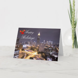 Remerciements Carte de Noël Atlanta Géorgie Salutation