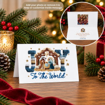 Carte de Noël avec scène de la Nativité « Joyeux N