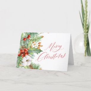 Remerciements Carte de Noël classique personnalisée