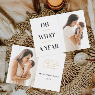 Remerciements Carte de Noël de la nouvelle famille de bébés