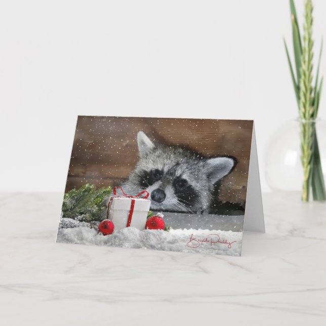 Remerciements Carte de Noël de votre bandit favori Trash! (Devant)