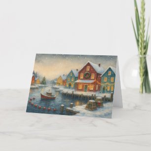 Remerciements Carte de Noël du village de pêcheurs