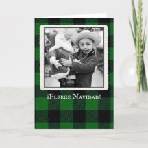 Carte de Noël espagnole mexicaine "Fleece Navidad"