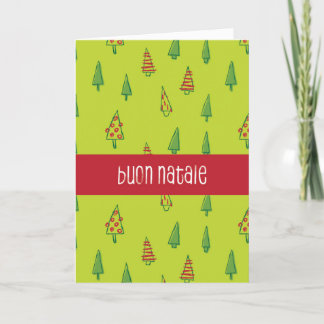 Remerciements Carte de Noël italienne Buon Natalie