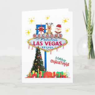 Remerciements Carte de Noël Las Vegas