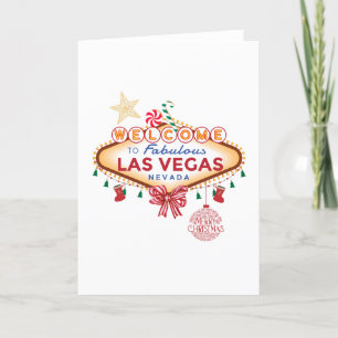 Remerciements Carte de Noël Las Vegas