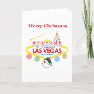 Remerciements Carte de Noël Las Vegas