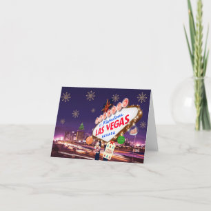 Remerciements Carte de Noël Las Vegas