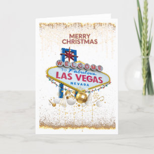 Remerciements Carte de Noël Las Vegas