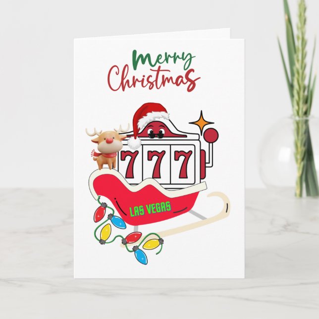 Remerciements Carte de Noël Las Vegas (Devant)