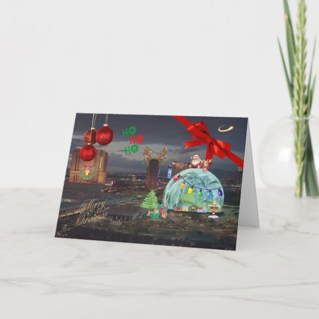 Remerciements Carte de Noël Las Vegas (Devant)