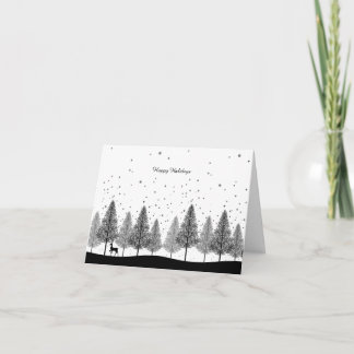 Remerciements Carte de Noël nuit silencieuse