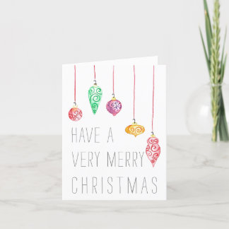 Remerciements Carte de Noël ornementale spirale