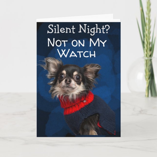 Remerciements Carte de Noël personnalisée de votre chien (Devant)