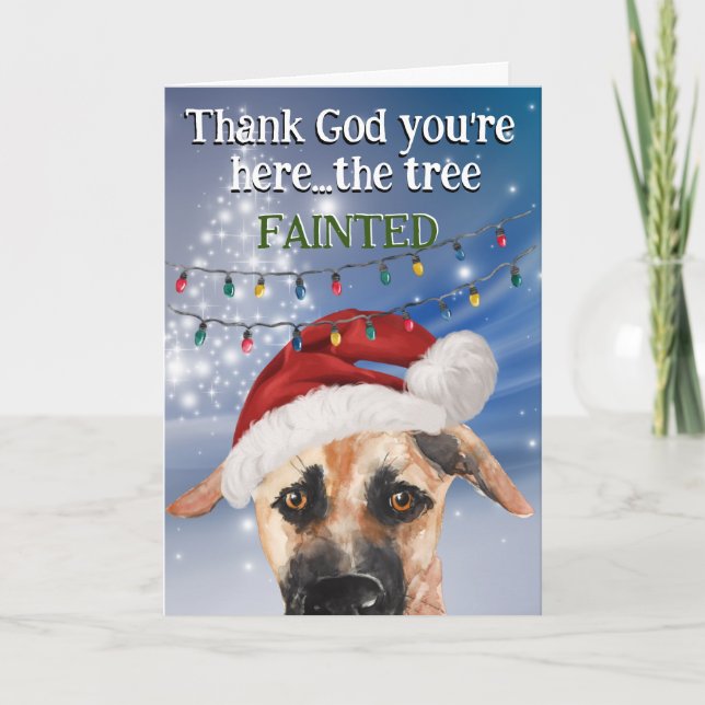 Remerciements Carte de Noël personnalisée de votre Chinook (Devant)