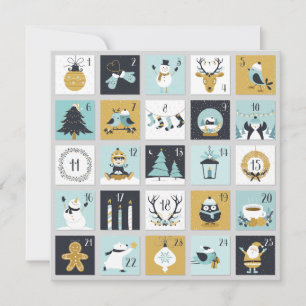 Remerciements Carte de Noël personnalisée pour l'Avent