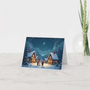 Remerciements Carte de Noël personnalisée Snowman 2