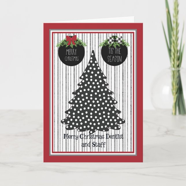 Remerciements Carte de Noël pour les dentistes et le personnel (Devant)