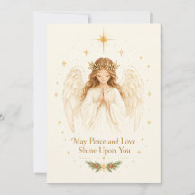 Carte de Noël « Que la paix et l'amour resplendiss