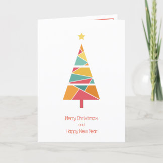 Remerciements Carte de Noël sapin de Noël minime