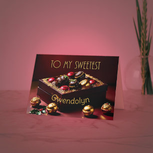 Remerciements Carte de Noël sucrée