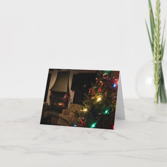 Remerciements carte de Noël traditionnelle (Devant)