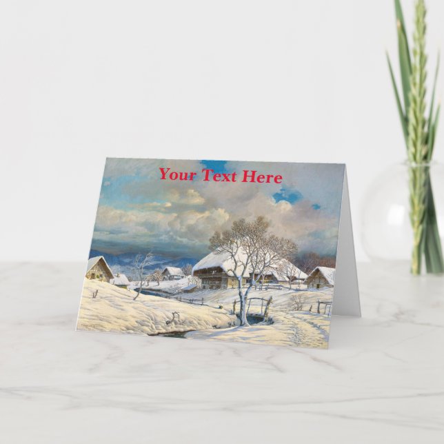 Remerciements Carte de Noël Vintage (Devant)