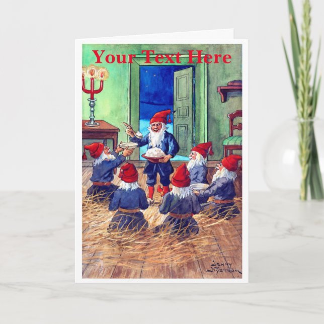 Remerciements Carte de Noël Vintage (Devant)