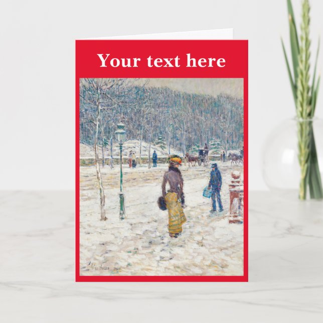 Remerciements Carte de Noël Vintage (Devant)