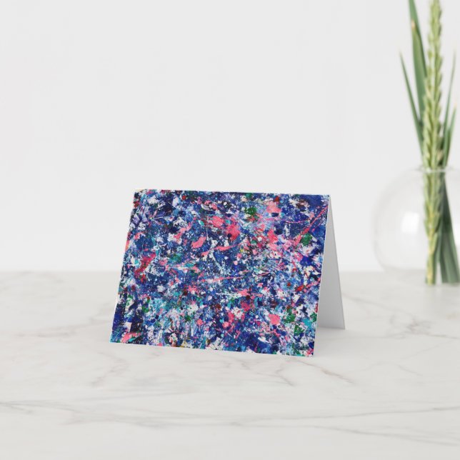 Remerciements Carte de note Abstrait_7<Blank Inside> (Devant)