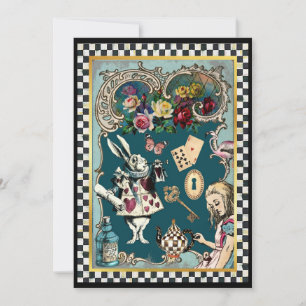 Remerciements Carte de note Alice in Wonderland