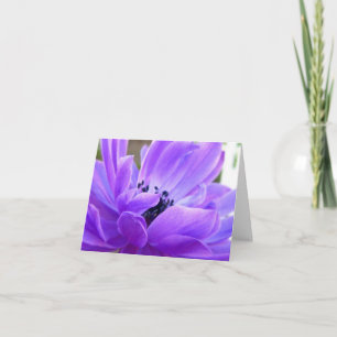 Remerciements Carte de note Anémonique Violet Springtime