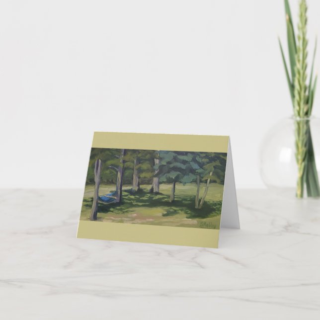 Remerciements Carte de note Arative Blue Hammock (Devant)