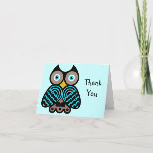 Remerciements Carte de note Big Owl Thank You